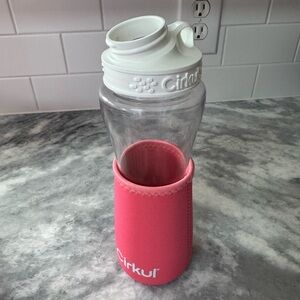 Cirkul Water Bottle with Pink Sleeve